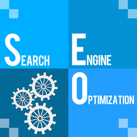 SEO Blue Four Blocksの写真素材