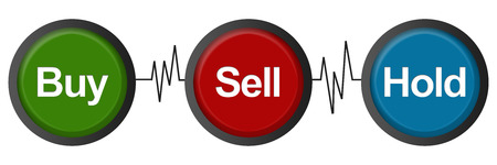 Buy Sell Hold Heartbeatsの写真素材