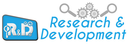 R And D - Research And Development Blue の写真素材