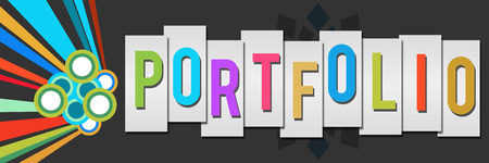 Portfolio Colorful Darkの写真素材