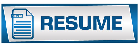 Resume Horizontalの写真素材