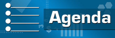 Agenda Business Theme Horizontalの写真素材