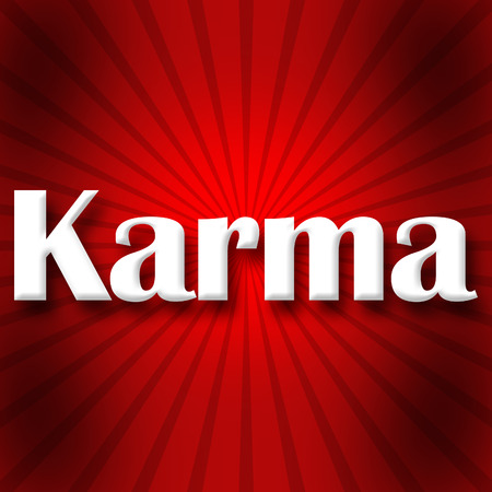 Karma Red Black Burstの写真素材
