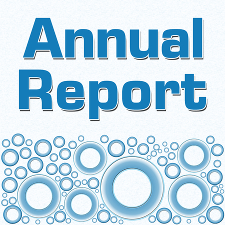 Annual Report Blue Bottom Ringsの写真素材