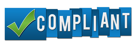Compliant Blue Stripes With Tickmarkの写真素材