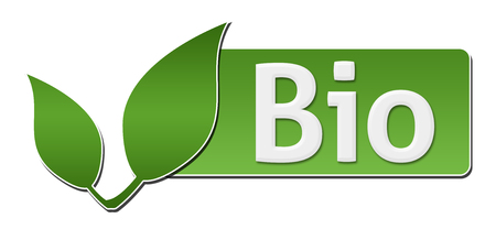 Bio Leaves Horizontal Greenの写真素材