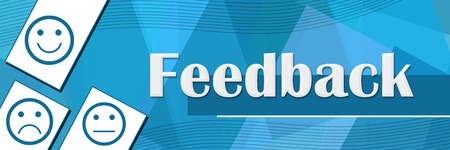 Feedback Random Shapes Blue Backgroundの写真素材