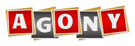 Agony Red Black Squaresの写真素材