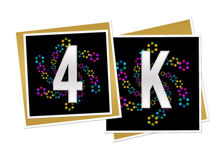 4K Dark Colorful Neonの写真素材