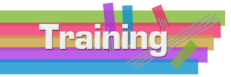 Training Abstract Colorful Stripes Horizontalの写真素材