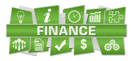 Finance Green Symbols Top Bottomの写真素材