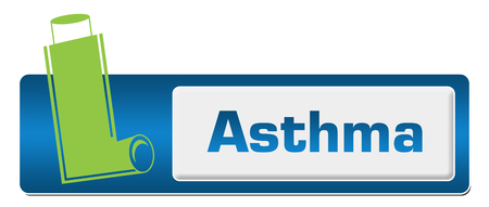 Asthma Button Style With Symbolの写真素材