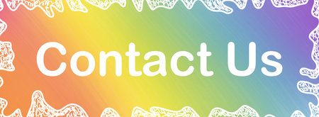 Contact Us text written over colorful background.の写真素材