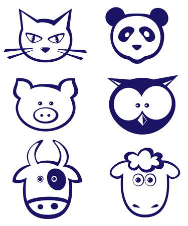 Animals icon setのイラスト素材