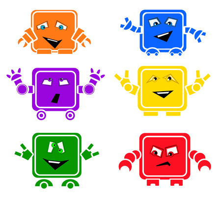 EmoBots illustration のイラスト素材