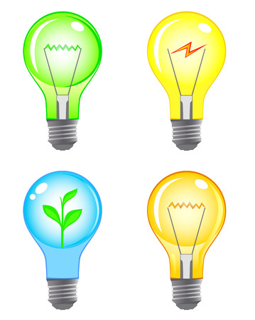Light bulbs setのイラスト素材