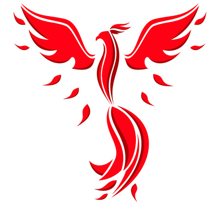 Phoenix birdのイラスト素材