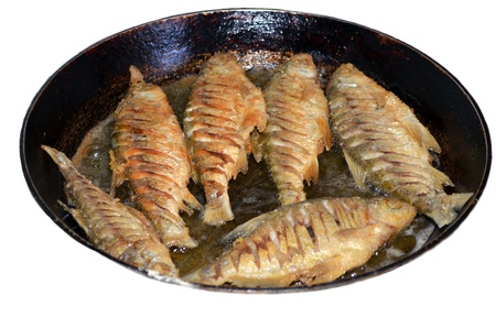 Fried fishの写真素材