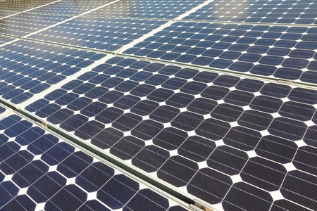 background of photovoltaic panels for renewable energy production