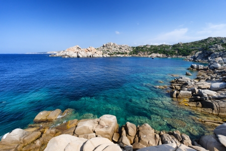 scenic bay in Capo Testa, near the village of Santa Teresa di Gallura, on the northwestern coast of Sardiniaの写真素材