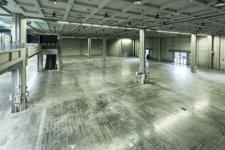 Large empty storehouseのeditorial素材