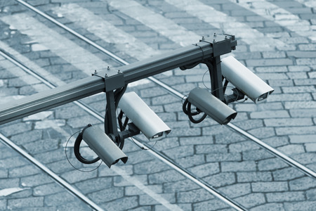 camera for speed and access control in restricted city areaの写真素材