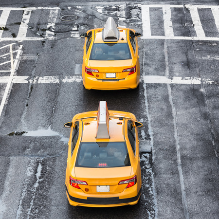 New York city taxiの写真素材