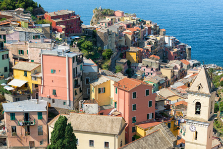 Manarola town of Cinque Terre, Liguria, Italyの写真素材
