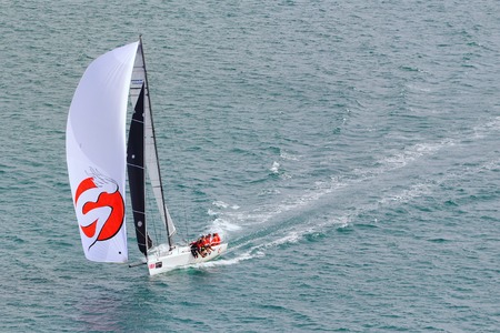 PORTO VENERE - 7 APRIL: last day of training for teams competing on the first stage of Sailing...