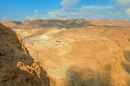 View from Masada fortress, Israelの写真素材