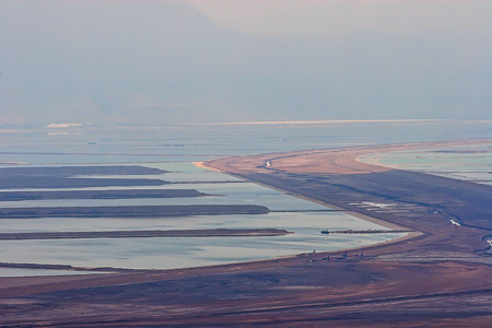 Dead Sea from the bird's eye viewの写真素材