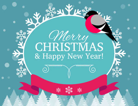 Christmas Card And Backgroundのイラスト素材