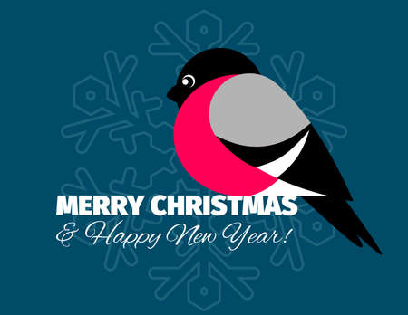 Christmas retro greeting card and backgroundのイラスト素材