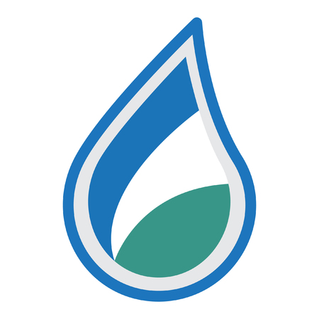 water logo design illustrationのイラスト素材