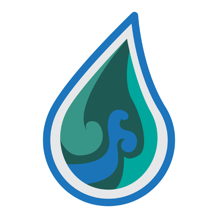 water logo designのイラスト素材