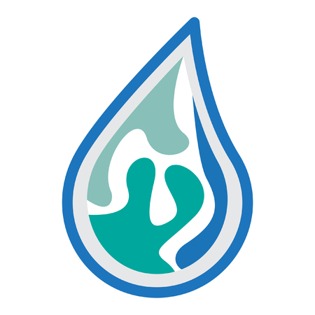 water logo designのイラスト素材