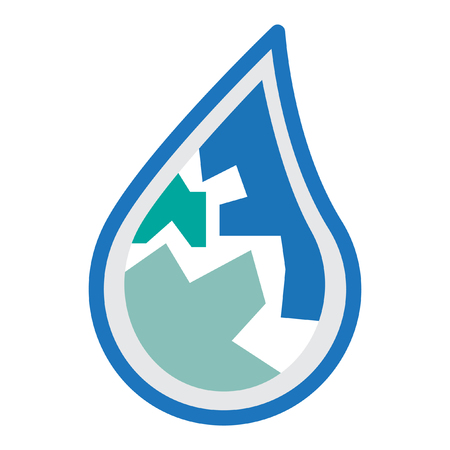 water logo desinのイラスト素材