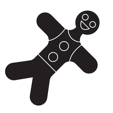 ginger icon flat blackのイラスト素材