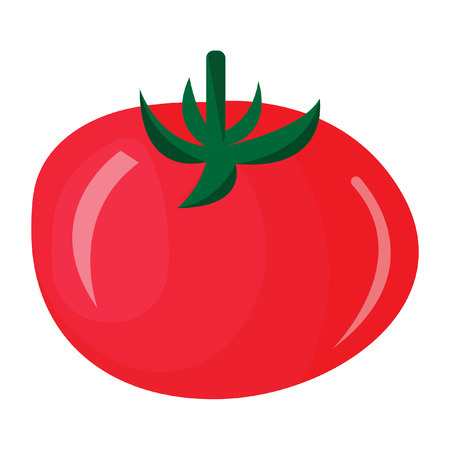 tomato icon flat colorのイラスト素材