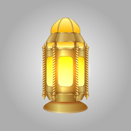 Ramadan Kareem arabic lantern . vector illustrationのイラスト素材