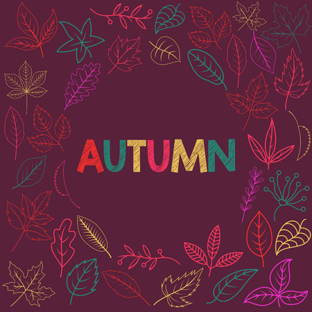 Autumn Background . vector illustationのイラスト素材