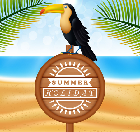 it's summer time background illustrationのイラスト素材