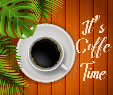 Coffee time. Vector illustrationのイラスト素材