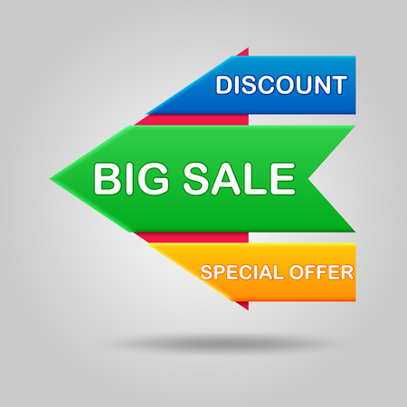 Big sale banner . vector illustrationのイラスト素材