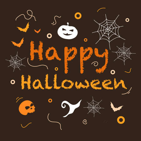 halloweeen vector design for halloween event resourcesのイラスト素材