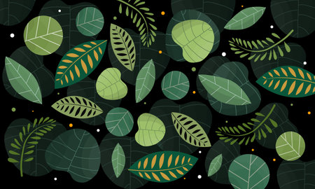 leaves background design vector for ecologyのイラスト素材