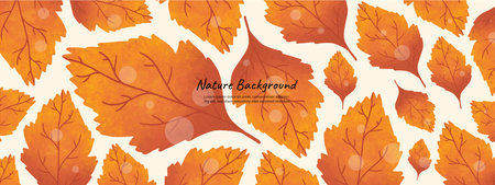 leaves nature background design vectorのイラスト素材