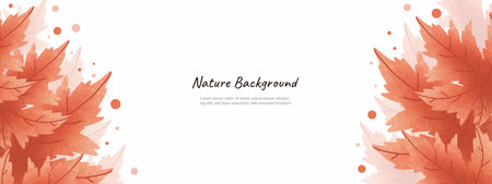 leaves nature background design vectorのイラスト素材