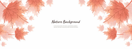 leaves nature background design vectorのイラスト素材