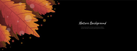 leaves nature background design vectorのイラスト素材